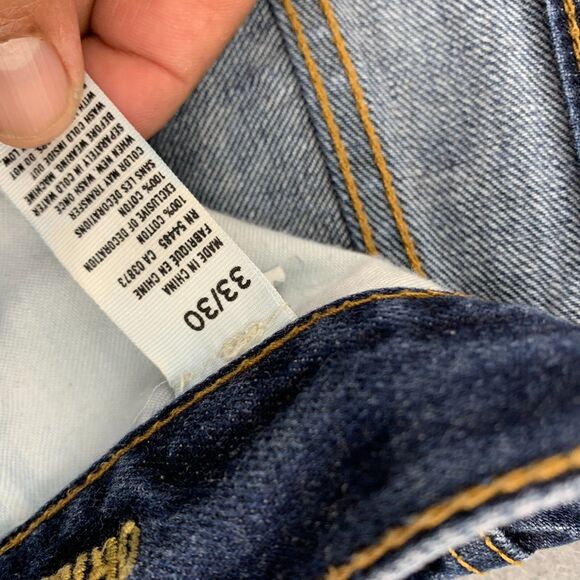 American Eagle Jeans Mens Size 30x28.5 (actual) Distressed Cotton Straight Fit - Picture 11 of 16